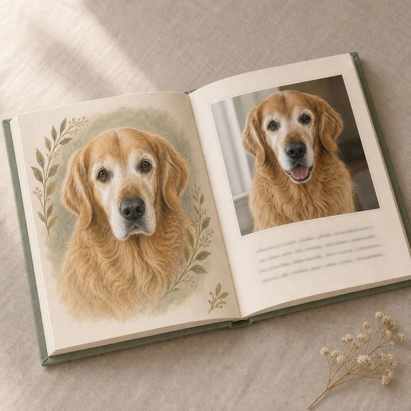 Golden retriever interior spread